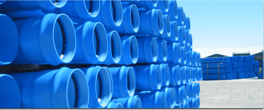 Estantes de Inventario de Molecor Tuberia de PVC Orientado Clase 500 con Proteccion Anticorrosion para Abastecimiento de Agua Potable distribuido por Grupo Rivend Mexico