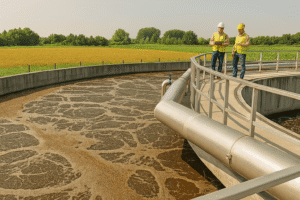 Sistema de Tratamiento de Aguas Residuales por Lodos Activados + Floculación y Oxidación - Reactor de lodos Activados por Grupo Rivend México