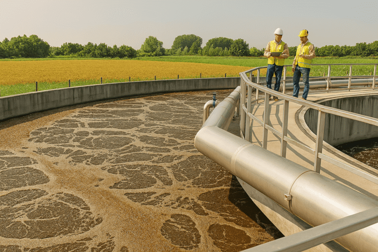 Sistema de Tratamiento de Aguas Residuales por Lodos Activados + Floculación y Oxidación - Reactor de lodos Activados por Grupo Rivend México