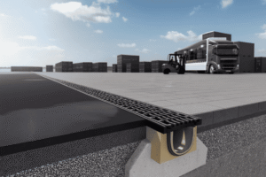 ACO Power Drain – Canales y Rejillas de drenaje industrial para tráfico pesado en puertos y aeropuertos por Grupo Rivend Mexico