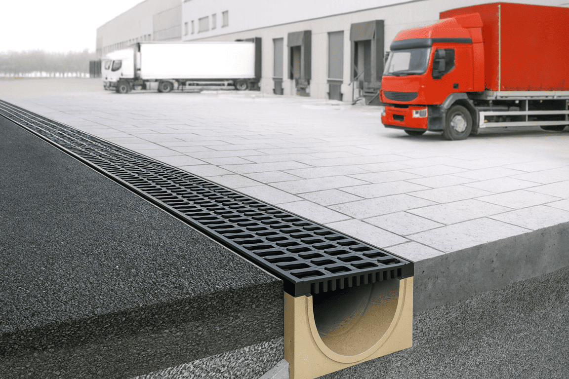 ACO Power Drain – Canales y Rejillas para drenaje industrial para tráfico pesado por Grupo Rivend Mexico