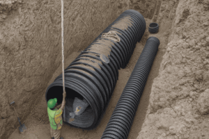 Tubo Corrugado para Drenaje Pluvial PEAD por Grupo Rivend Mexico