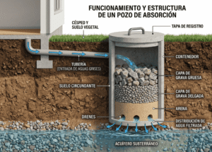 Funcionamiento y Estructura de un Pozo de Absorción por Grupo Rivend México